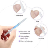 Pusher Stick with Double-Sided Crystal Glass Nail File
