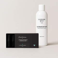 Set pinces de retrait & dissolvant soin
